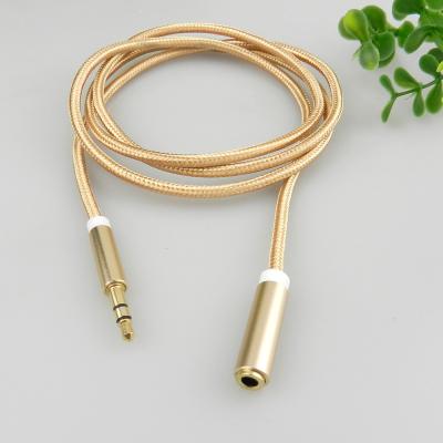 China Car Audio 3.5mm Extension Cable Jack 3.5mm Male to AUX Cable. female for the AUX cable. headphones MP4 player for sale