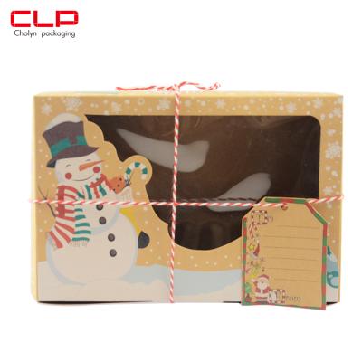 China Recyclable CLP Cholyn Kraft Paper Gift Box For Party Gift Box With Window for sale