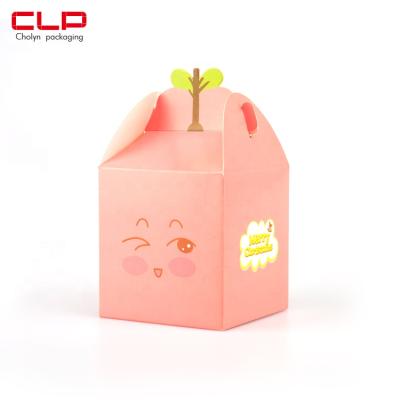 China CLP Recyclable Christmas Party Shower Toffee Apple Paper Candy Gift Boxes for sale