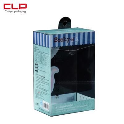 China Recycled Materials Size Four-color Custom Plastic Printing Color Box With Hanging Holes for sale