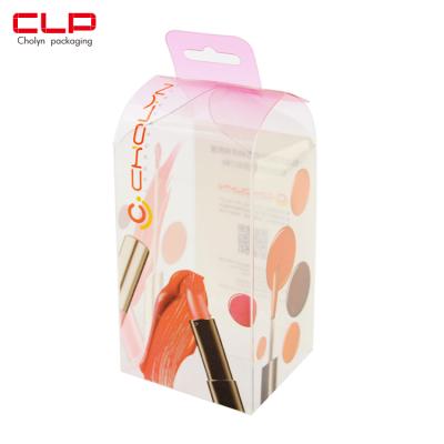 China CLP Cholyn Recyclable Clear Plastic Makeup Packaging Box Lipstick Box for sale