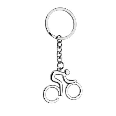 China Creative Decoration Gift Sports Key Chains Personality Bicycle Soccer Volleyball Athletics Metal Men Lock Promotion Chain Gifts for sale