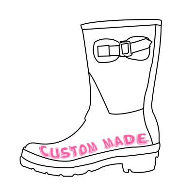 China Anti-Slip Waterproof Design Your Own Half Rain Boots OEM Custom Printed Rain Boots Wholesale for sale