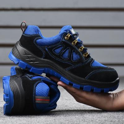 China Anti Static Mens Summer Breathable Puncture ProofWear Anti Skid Work Shoes Steel Toe for sale