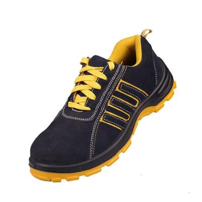 China Super Cheap Price Anti Puncture Men Safety Shoes Steel Toe Suede Upper Material Steel Toe for sale