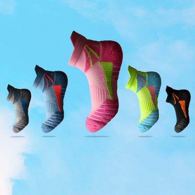 China Factory wholesale colorful socks anti-slip on the back compression women socks comfortable ankle for sale