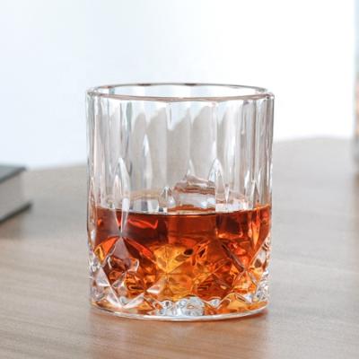 China Customized 12oz Sustainable Debossed Old Fashioned Whiskey Tumbler Glass for sale