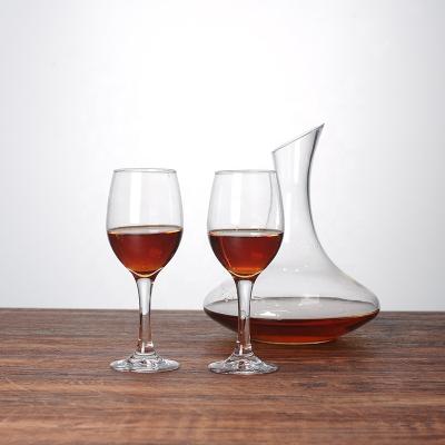 China Wholesale 3pcs Wine Glass and Wine Decanter Set Stocked Package in Polyfoam for Amazon for sale