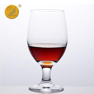 China machine made & crystal clear and solid ready stock wine goblet banquet glass for display colorful drinks for sale