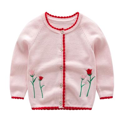 China 2-6T Anti-pilling Embroidery Children Baby Kids Sweater Sweater Christmas Floral Girl for sale