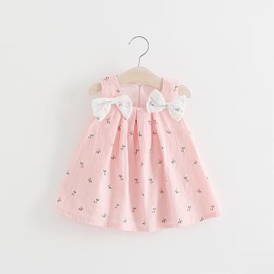 China 2019 New Design Summer Breathable Girls 0-3 Years Old Simple Ready Made Princess Kids Dress for sale