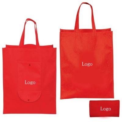 China Recycle Large Luxury Organic Reusable Folding Fabric Nonwoven Tote Bag for sale