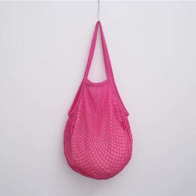 China Reusable Reusable Cotton Mesh Beach Tote Bag Twine Organic Net Bag For Vegetables for sale