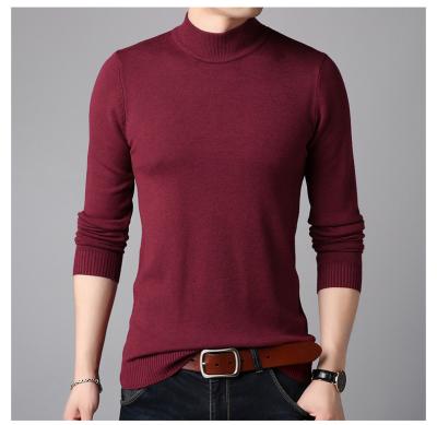 China Anti-Wrinkle Stylish Crew Neck Long Sleeve Slim Fit Cotton Men's Sweater Custom Knit Sweater Men for sale