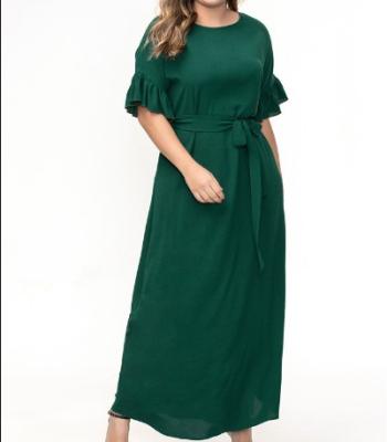 China Antistatic Latest Plus Size Indonesia Lady Clothes Women 4xl Summer Muslim Dress for sale