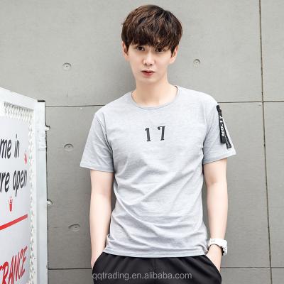 China Cotton Summer Spring Anti-pilling Round Collar Wholesale Thin Fit Clothes T-shirt For Men for sale