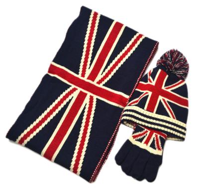 China High Quality Soft Feeling Infant And Toddler Girls Boys Winter Hat Scarf Glove Set for sale