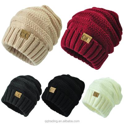 China Soft Touch Feeling Autumn Winter Outdoor Warm Straight Needle Crochet Women Knit Hat Patterns for sale