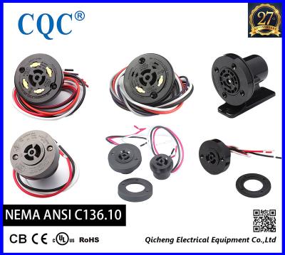 China Commercial and Public Outdoor ULRotatable NEMA Socket Photo Control Receptacle Photocontrol Switch Socket Lighting Sensor Photocell Base Street Light Socket for sale