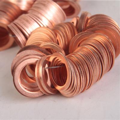 China Outer Copper Seal Ring Gasket Flat Tooth 1000 Pieces Stamping Fasteners / Bag for sale