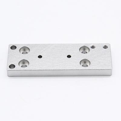 China Aluminum CNC Service Spare Parts Custom Equipment Aluminum Plate Connector for sale