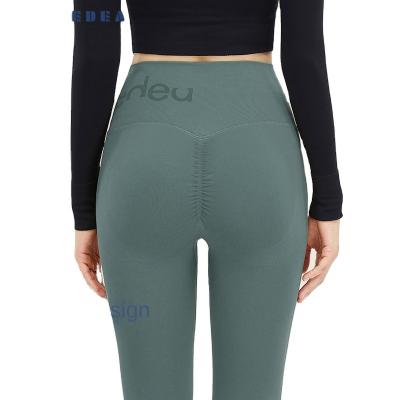 China 2023 current OEM breathable expel gaiters crack! crack! Para Mujer Leggings High Waist Yoga Pants Women Workout Gym Leggings Seamless for sale