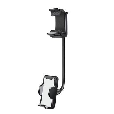 China Long Adjustable Bracket Adjustable Gooseneck Navigation Mount Car Rearview Mirror Mobile Phone Arm Cell Phone Holder for sale