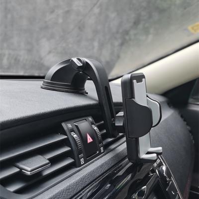 China Adjustable Washable Glue Suction Cup Car Dashboard Cell Phone Holder Sticky One Touch Button Release for sale