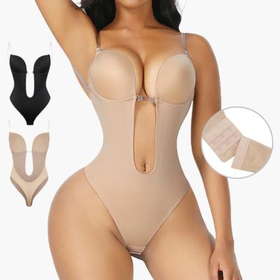 China Dropshipping Breathable Custom Butt Lifter Tummy Control Shapewear Women Backless Body Shaper for sale