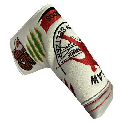 China Golf Club Head Leather Golf Putter Head Covers Golf Hot White Putter Heron Claw Golf Selling Cover Headcovers for sale