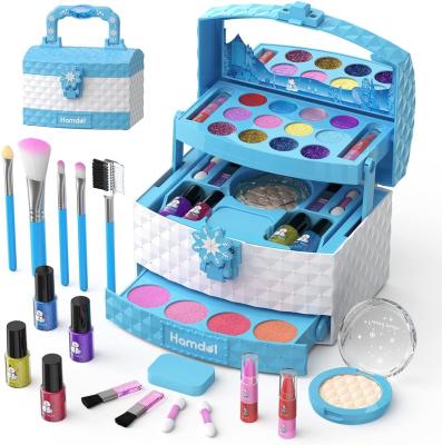 China Amazon Hot Items Girls Pretend Play Makeup Sets Make Up Kits With Cosmetic Bag Children's Play Cosmetics Play For Toddler Girl Gifts for sale