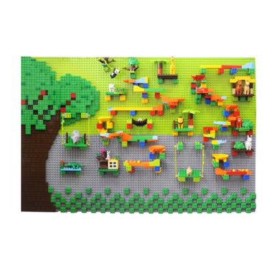 China Building Toy Kids Plastic Colorful Classic Educational Building Blocks Wall For Sale for sale