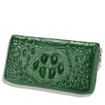 China Crocodile pattern men's and women's clutch bag phone purse wallet skin anti-theft wholesale crocodile pattern for sale