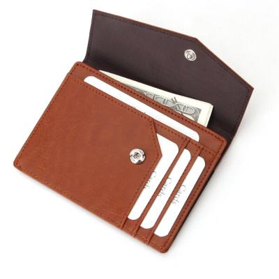 China Creative Custom Leather Business Card Holder Men's Business ID Business Card Sets RFID Credit Card Holder for sale