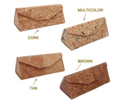 China Boshiho Eco-Friendly Eco-Friendly Folding Cork Fabric Sunglasses Eco-friendly Boshiho Style Sunglasses Case for sale