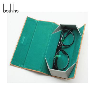 China Eco - Friendly Wholesale Cork Sunglass Case With Folding Sunglass Case for sale