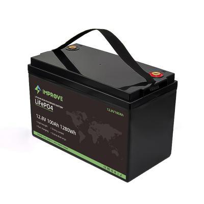 China Home Appliances 12V 100AH ​​200AH 300AH Household Energy Storage Battery Lifepo4 Lithium Ion Battery Solar Pack For Sightseeing Car for sale