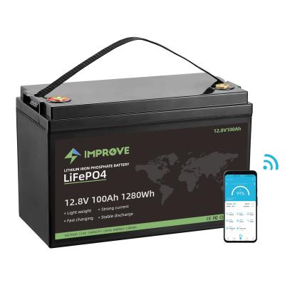 China Home appliances LiFePo4 battery 12v 12.8v 50AH 100AH ​​200AH 300AH 400AH lithium ion batteries energy storage battery for sale