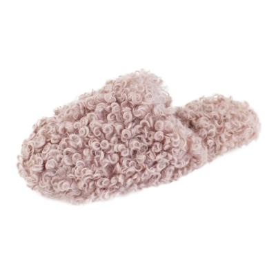 China New Fashion Girls Winter Sandals Trend Design Faux Fur Indoor Slippers Autumn Fur Shoes Platform Fur Indoor Slippers for sale