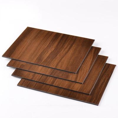 China 3mm 4mm A2 ACP/ACM ACP Minimalist Wood Finish Aluminum Composite Wall Panel For Advertising Board for sale