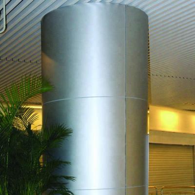 China Guangzhou Contemporary Suspended Ceiling Round Column Aluminum Solid Cover Panel for sale