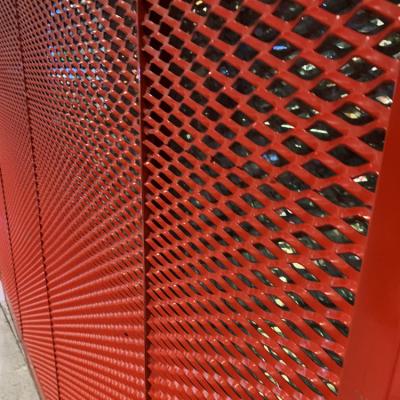 China Mid Century Exterior Wall Aluminum Perforated Decorative Building Facade Wall Metal Cladding Expanded Mesh For Facade for sale