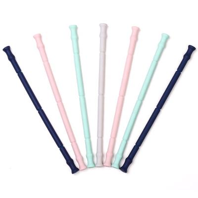 China 2020 best-selling sustainable eco-friendly foldable reusable silicone drinking straw for sale