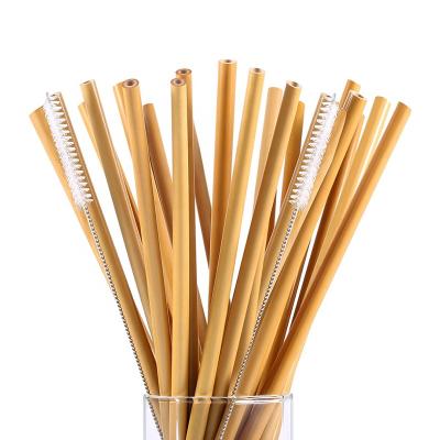 China Custom Bamboo Fiber Straw Logo Reusable Organic Natural Portable Eco Friendly Viable for sale