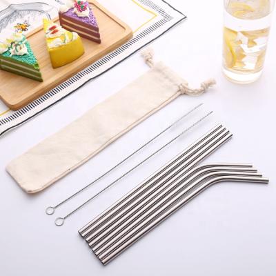 China High Quality Eco Friendly Sustainable Factory BPA FREE Stainless Steel Reusable Straws for sale