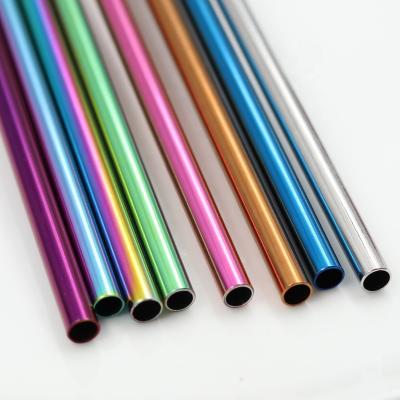 China Sustainable Wholesale Eco Friendly Gold BPA Free Metal Drinking Reusable Stainless Steel Straws for sale