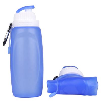 China Sustainable Sports Kids Fitness Amazon Water Bottle Reusable Collapsible Silicone for sale