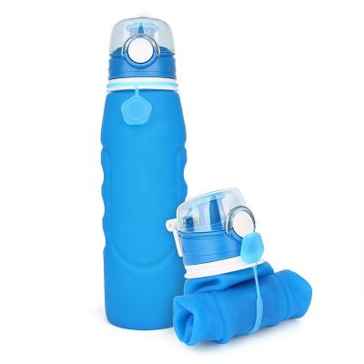 China Viable Wholesale Portable Promotional Free Silicone BPA Collapsible Water Bottle for sale