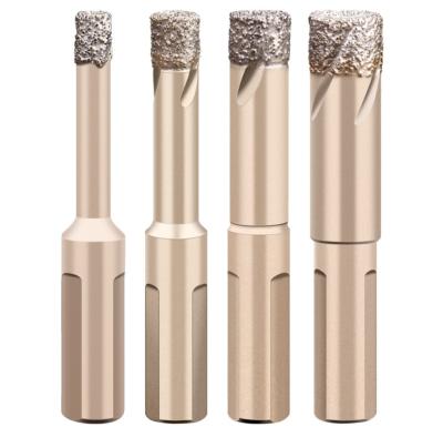 中国 Brazed Diamond Core Drill Bit For Glass Ceramic Tiles Marble And Granite 販売のため