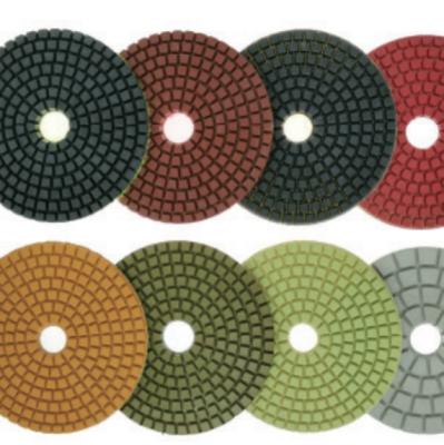 China Flexible Diamond Polishing Pads Diamant slijpplaat voor marmeren graniet Te koop